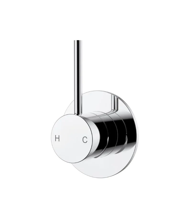 Otus Slimline Wall Mixer with Upward Lever Handle - Chrome