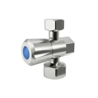 Amoza 1/4 Turn C/D 3 Ways (15x15x20mm) Mini Tap - Brushed Nickel