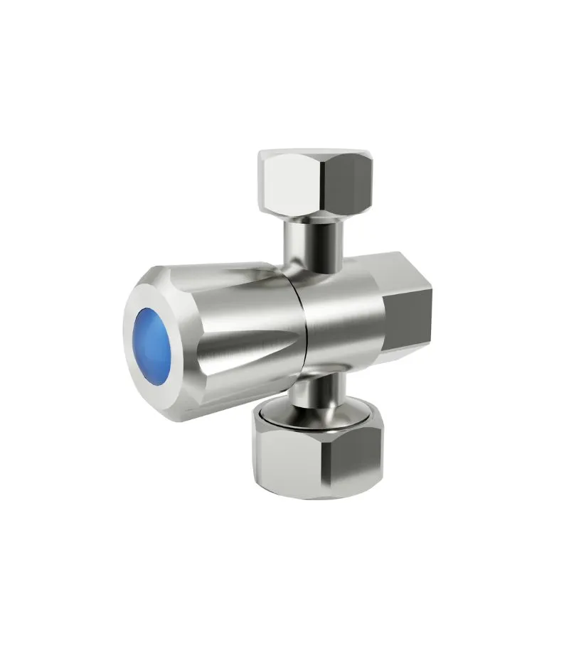 Amoza 1/4 Turn C/D 3 Ways (15x15x20mm) Mini Tap - Brushed Nickel