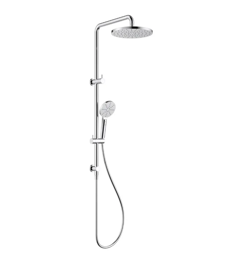Otus Twin Shower On Rail - Chrome