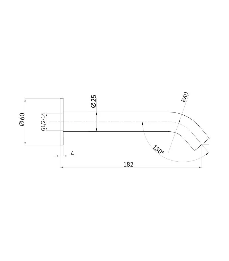 Otus Slimline Basin/Bath Spout - Specification