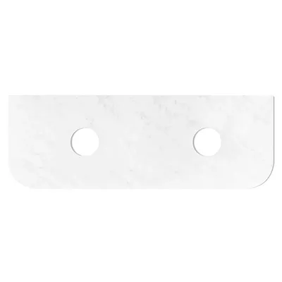 Cloudy Carrara Stone Top Double Bowl