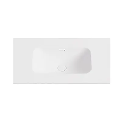 Solid Surface Stone Basin Matt White