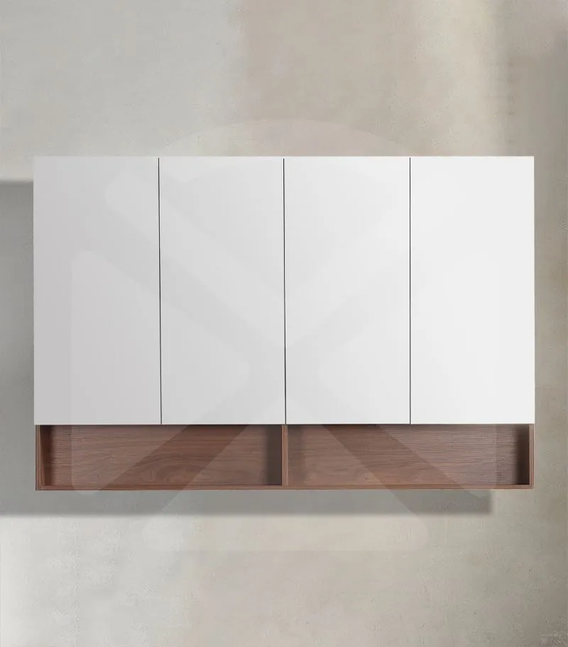 Clark 1500mm Plywood Mirror Shaving Cabinet - Mocha Oak