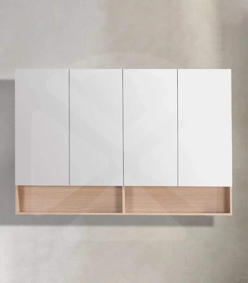 Clark 1500mm Plywood Mirror Shaving Cabinet - Sandy Oak