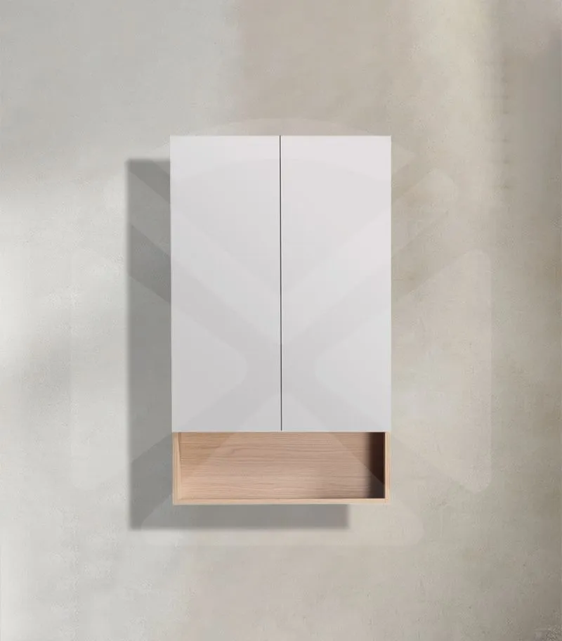 Clark 600mm Plywood Mirror Shaving Cabinet - Sandy Oak
