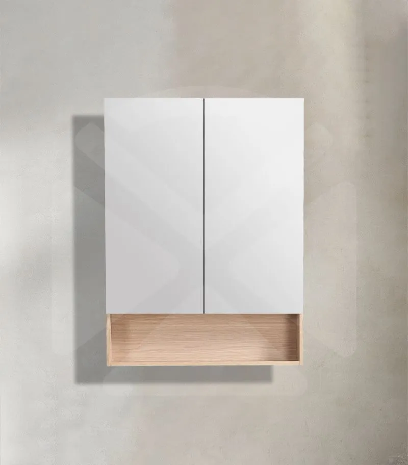 Clark 750mm Plywood Mirror Shaving Cabinet - Sandy Oak