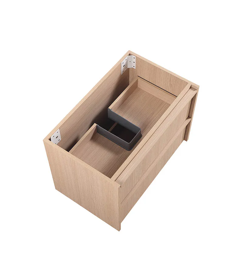 Ridgewood 750mm Plywood Wall Hung Vanity - Sandy Oak Cabinet