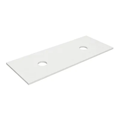Blanc White Stone Top Double Bowl